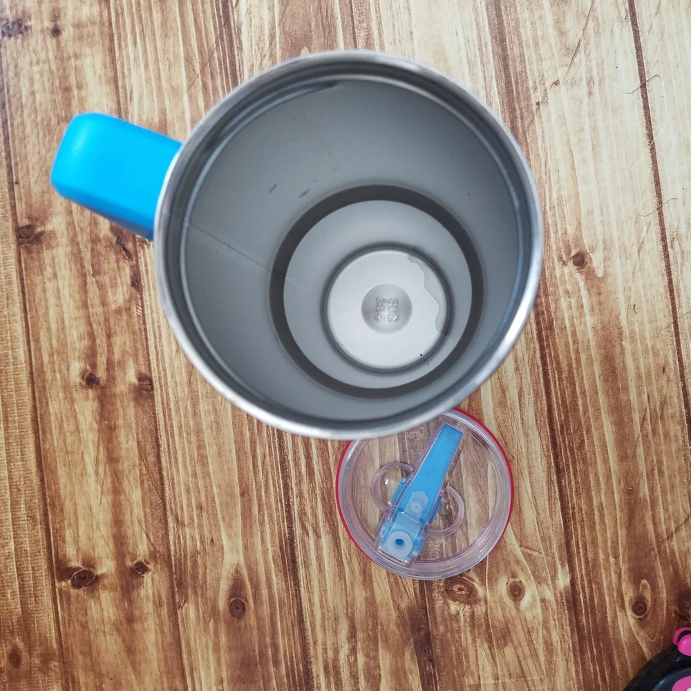 Lowe's 30 oz Double Wall Travel Mug Blue Insulated Cup with Straw 2026
